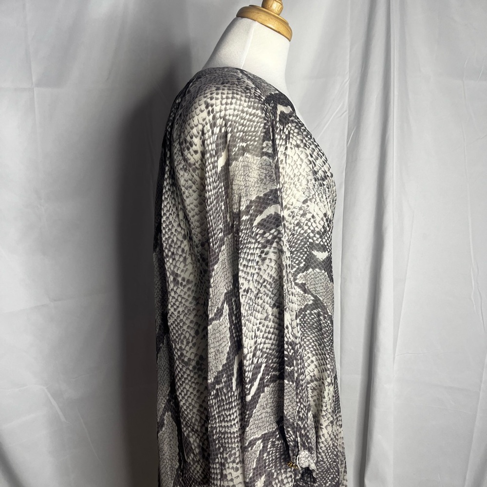 Diane Von Furstenberg Silk Reptile Print Dress